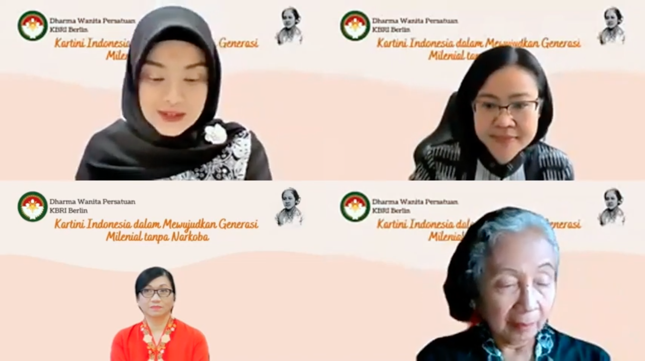 Webinar: Kartini Indonesia dalam Mewujudkan Generasi Milenial tanpa Narkoba - 20.04.2021
